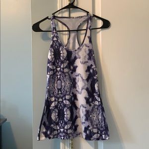 lululemon athletica Purple and White Tank Top